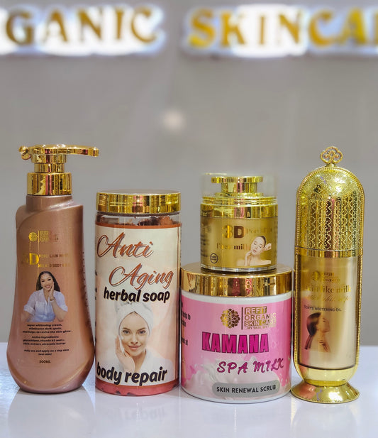 Porcelain 3D white 5 in 1 set