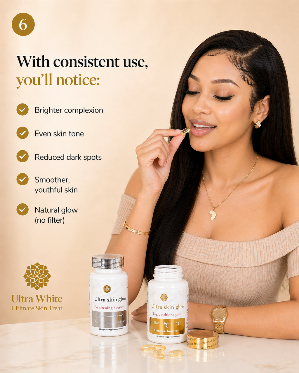 ULTRA WHITE GLUTATHIONE + WHITENING BOOSTER