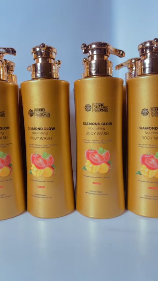 Diamond glow whitening body wash
